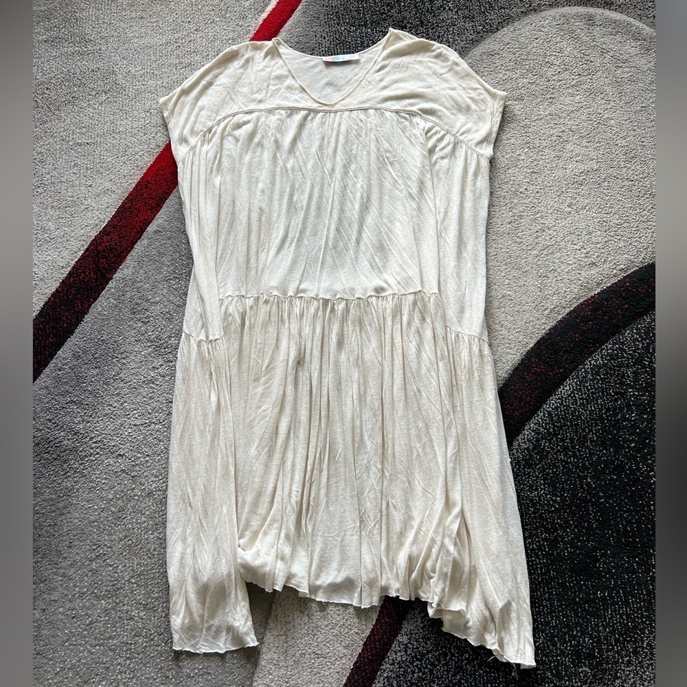 Free People Beach Beige Oversized Dress